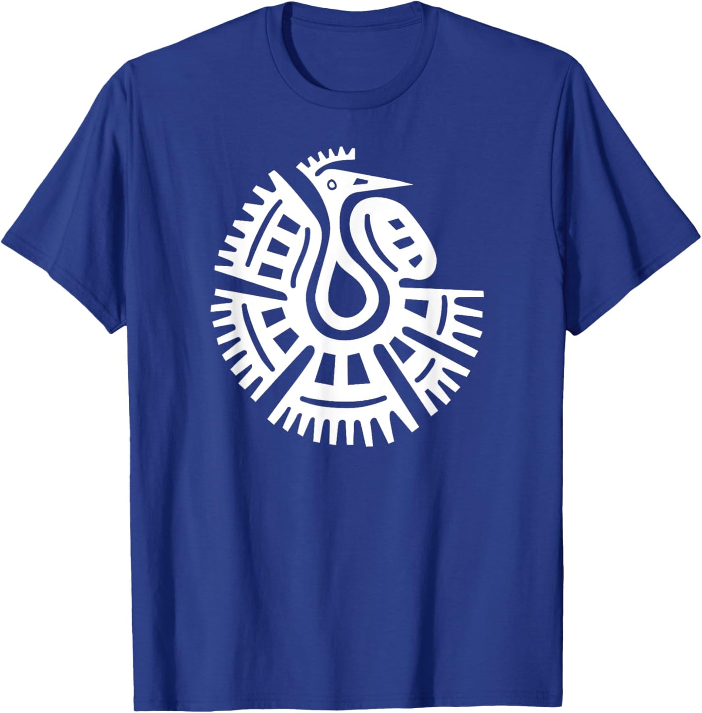 Mexico Mayan Bird Ethnic Symbol T-Shirt - T-Shirt | Royal