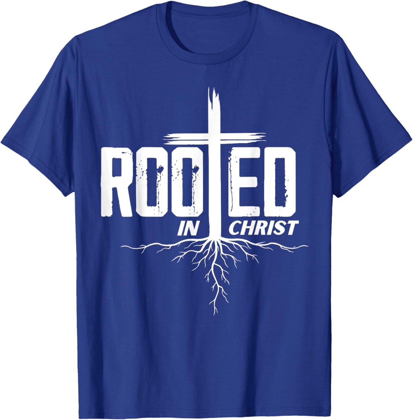 Rooted in Christ Christian Bible Men's Women's Kid's T-Shirt - T-Shirt | Royal