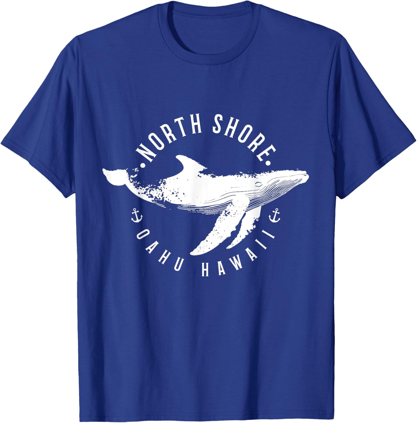 North Shore Uaho Hawaii Surfer Souvenir Whale Ocean Nautical T-Shirt - T-Shirt | Royal