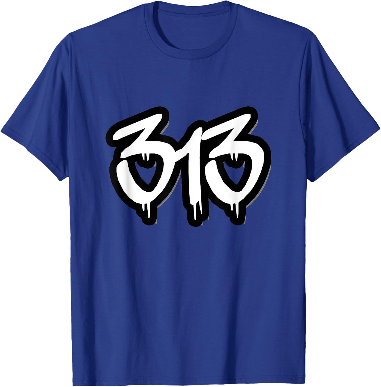Detroit 313 T-Shirt - T-Shirt | Royal