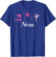 Nora Name Gift Personalized Gymnastics T-Shirt - T-Shirt | Royal