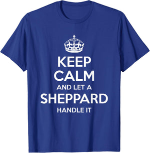 SHEPPARD Funny Surname Family Tree Birthday Reunion Gift T-Shirt - T-Shirt | Royal