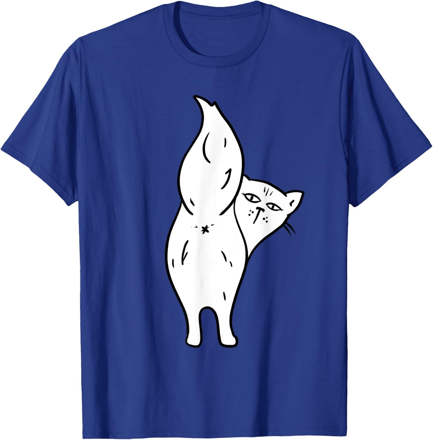 Cat Butthole Shirt Offensive Animal Butt Cat Lady T-Shirt - T-Shirt | Royal