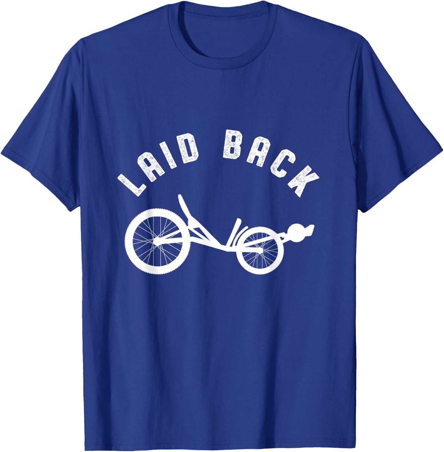 Sit Back Relaxing Bicycle Ride Recumbent Bike Gift T-Shirt - T-Shirt | Royal