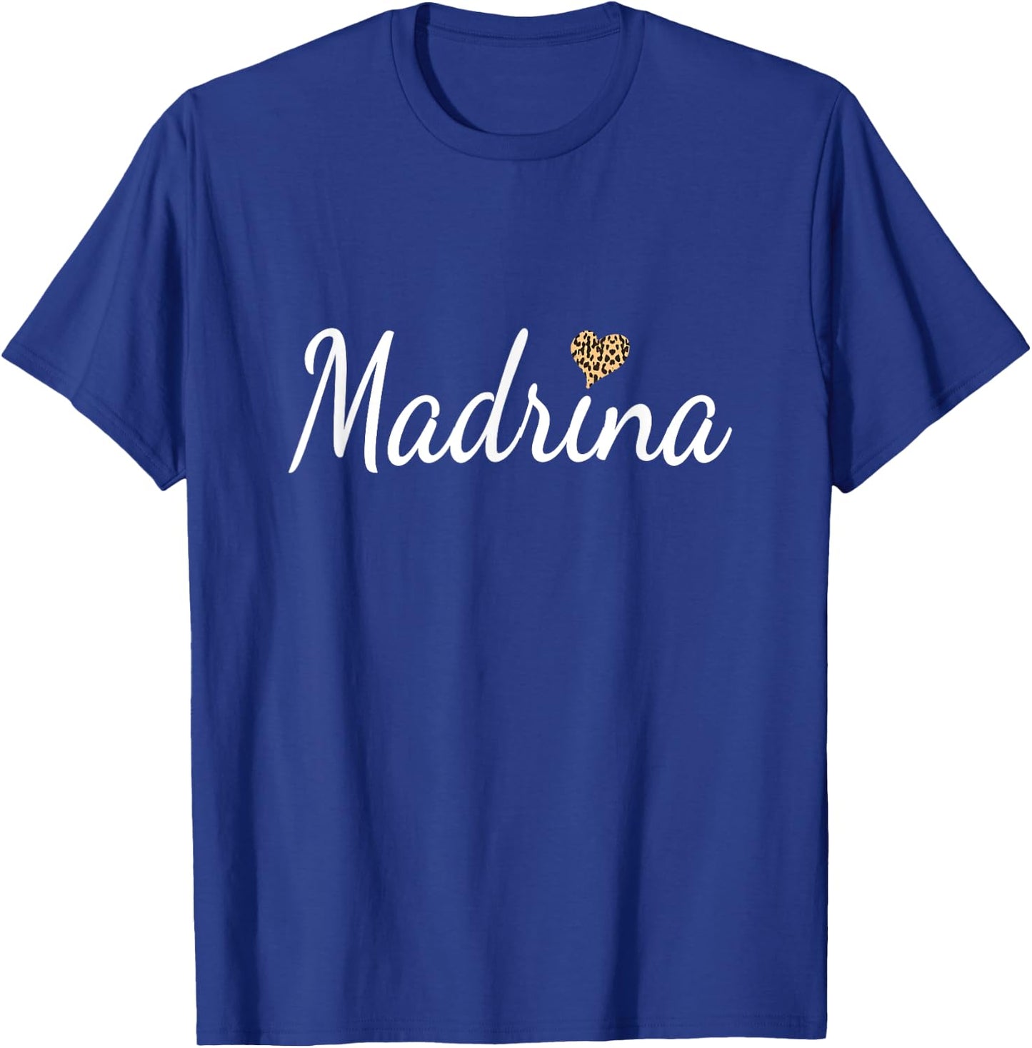 Madrina Spanish Godmother Leopard Heart T-Shirt - T-Shirt | Royal