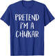 Pretend I'm A Chukar Bird Costume Funny Halloween Party T-Shirt - T-Shirt | Royal