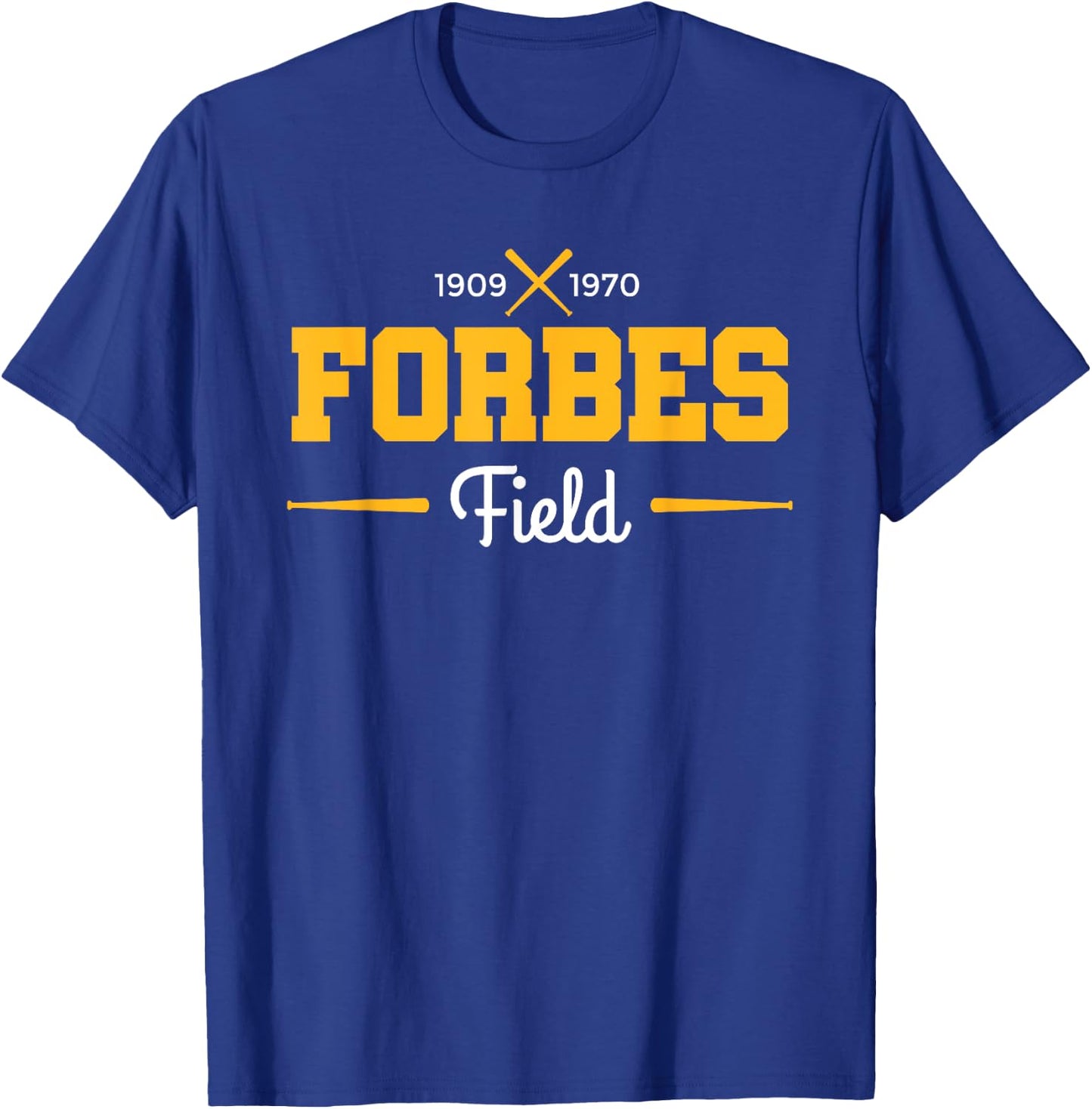 Forbes Field Retro Pittsburgh Baseball T-Shirt - T-Shirt | Royal