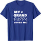 My Grandpuppy Loves Me Gift Grandma of Dogs or Puppy T-Shirt - T-Shirt | Royal