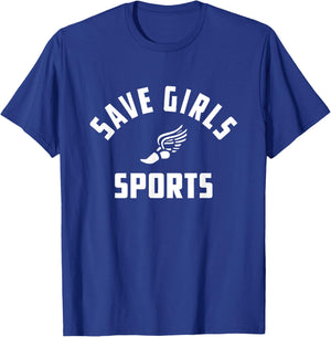 The Real Politically Savvy Save Girls Sports T-Shirt - T-Shirt | Royal