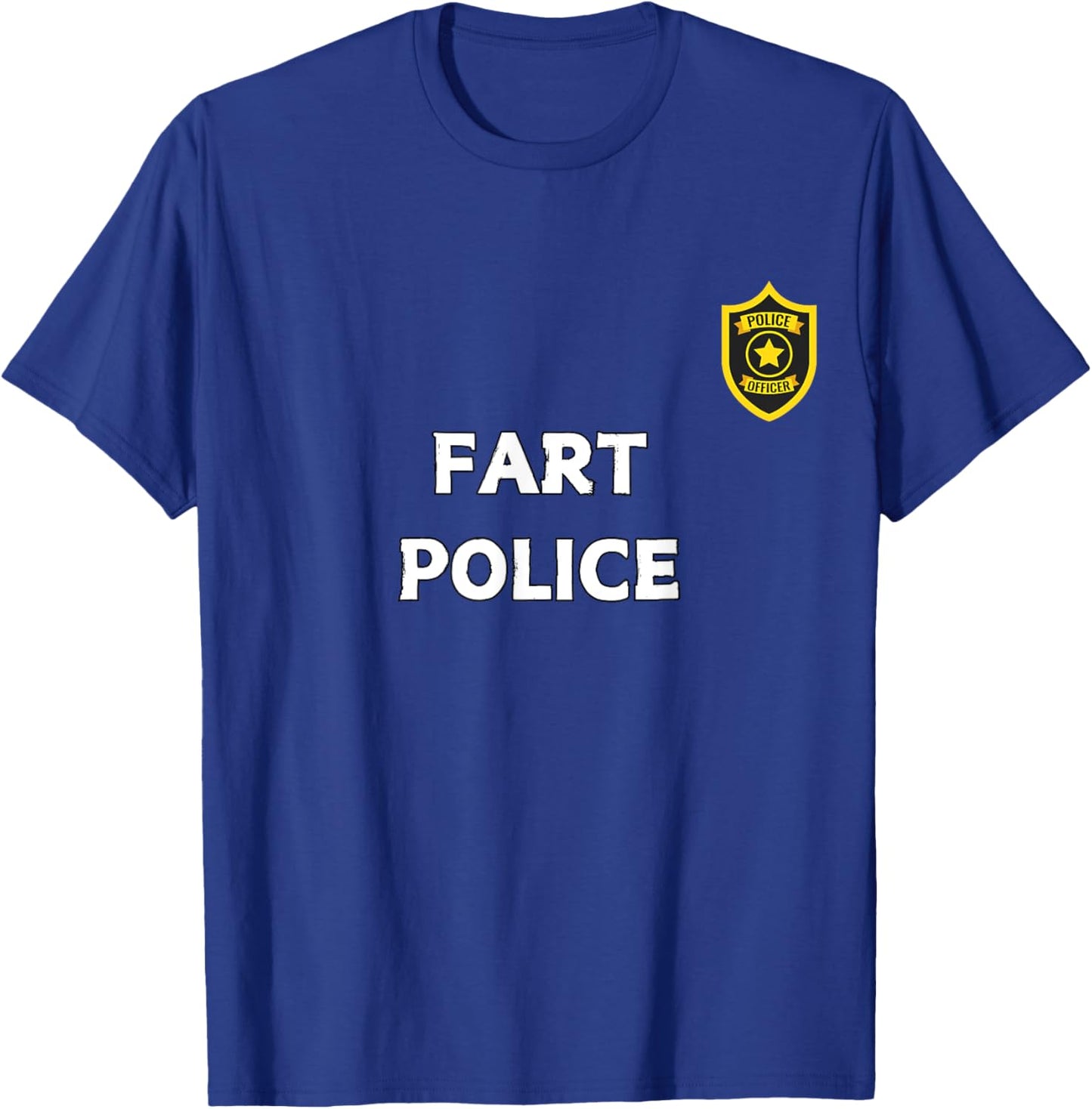 Fun Graphic-Fart Police T-Shirt - T-Shirt | Royal
