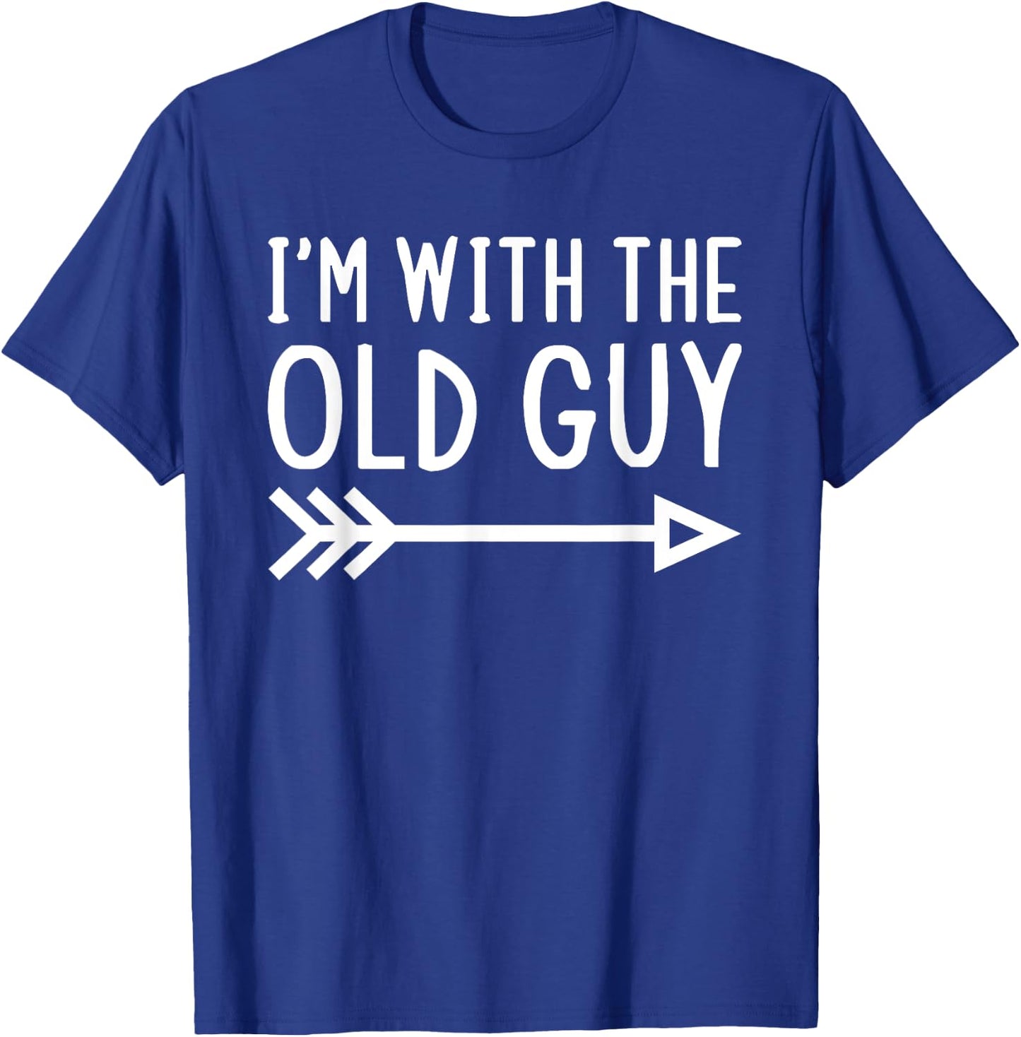 I'm With The Old Guy Funny Matching Halloween Couple Costume T-Shirt - T-Shirt | Royal