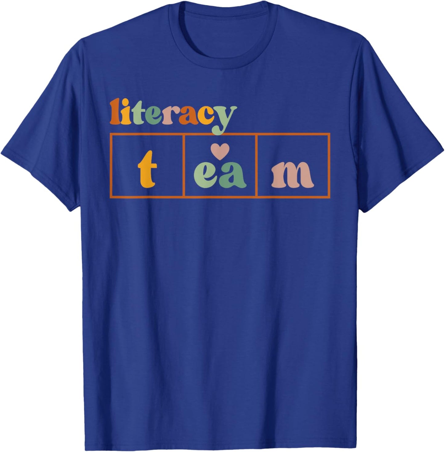 School Literacy Team Science of Reading Men Women Librarian T-Shirt - T-Shirt | Royal