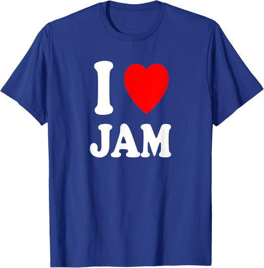 I Heart (Love) Jam Jelly Fruit Spread Preserves Sandwich T-Shirt - T-Shirt | Royal