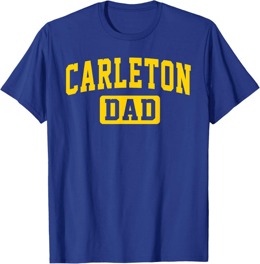 Carleton College Dad Arch Vintage Design Father Men Family T-Shirt - T-Shirt | Royal