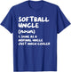Softball Uncle Definition Funny Sports T-Shirt - T-Shirt | Royal