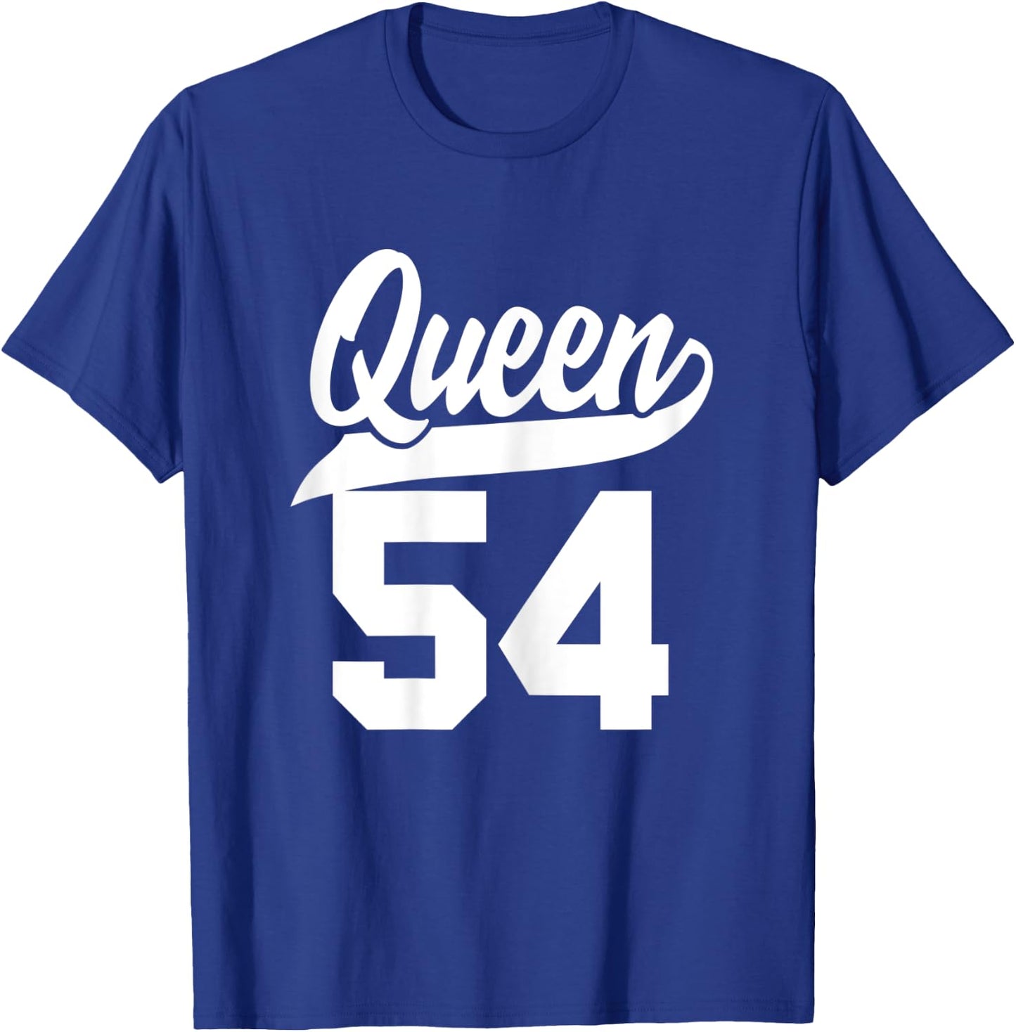 54th Birthday Girls Queen Cute Woman 54 years old vintage T-Shirt - T-Shirt | Royal