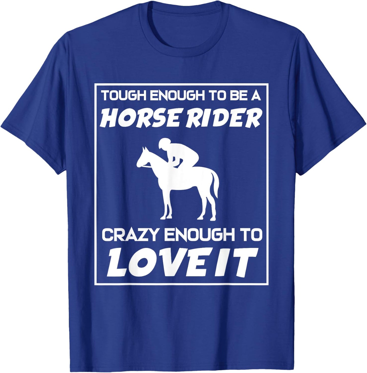 Funny Horseback Riding Horse Rider T-Shirt - T-Shirt | Royal