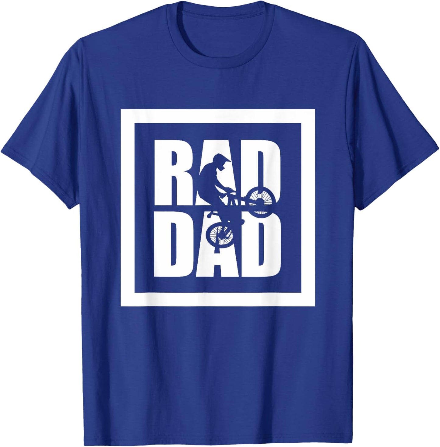 Mountain Bike MTB T Shirt - RAD DAD Mountain Bike T-Shirt - T-Shirt | Royal