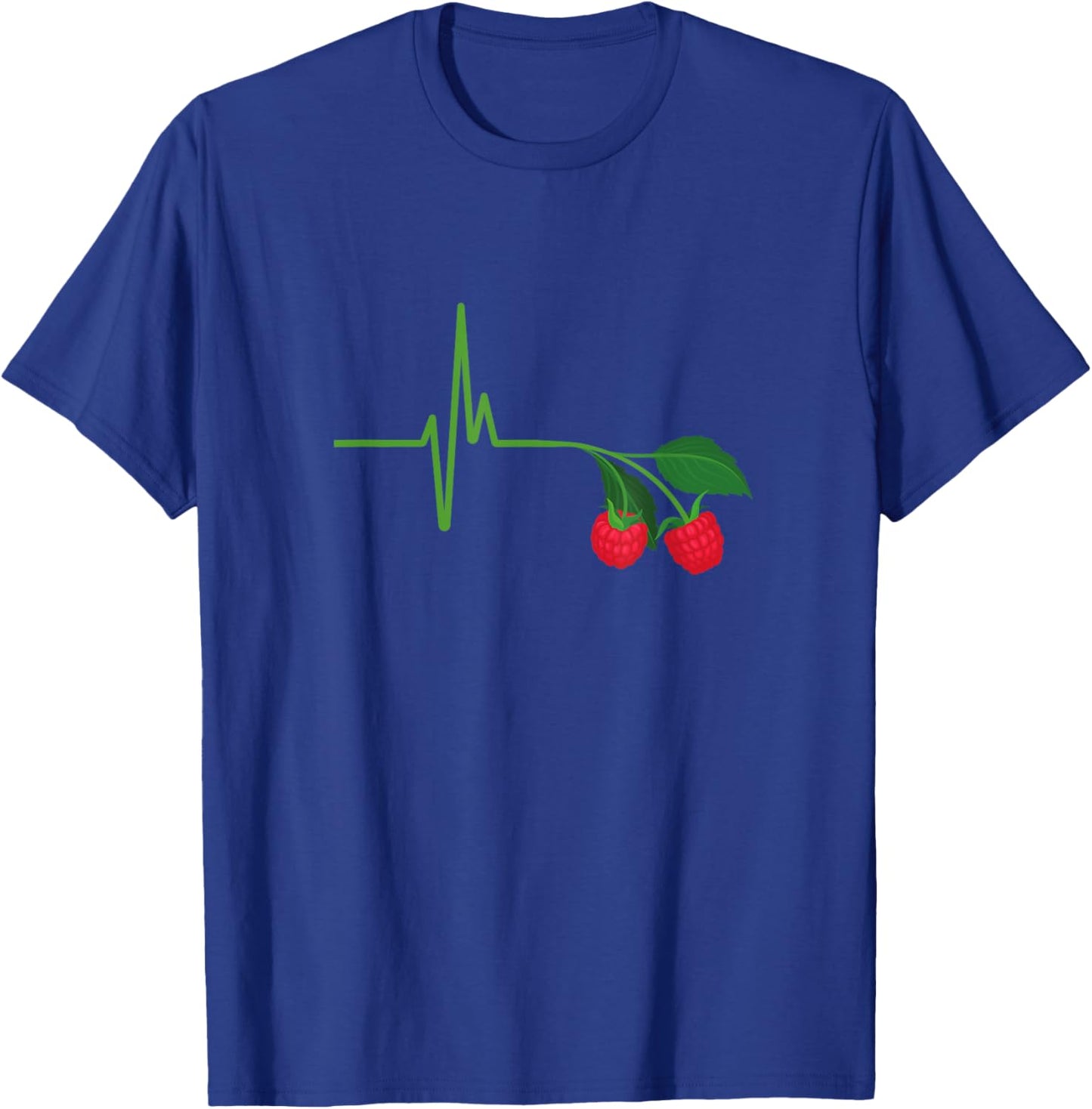 Himbeerliebhaber EKG Himbeere Herzschlag lustige Himbeere T-Shirt - T-Shirt | Royal