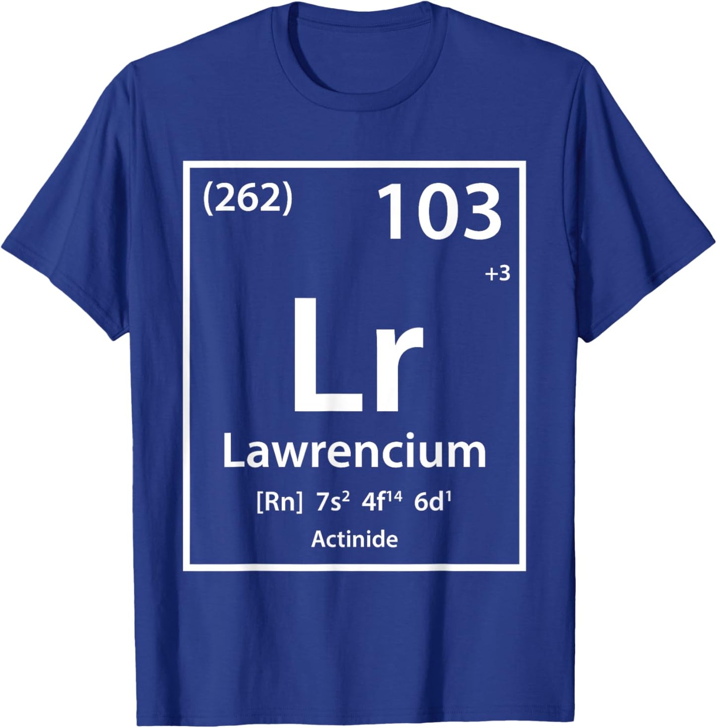 Lawrencium Element (white) T-Shirt - T-Shirt | Royal