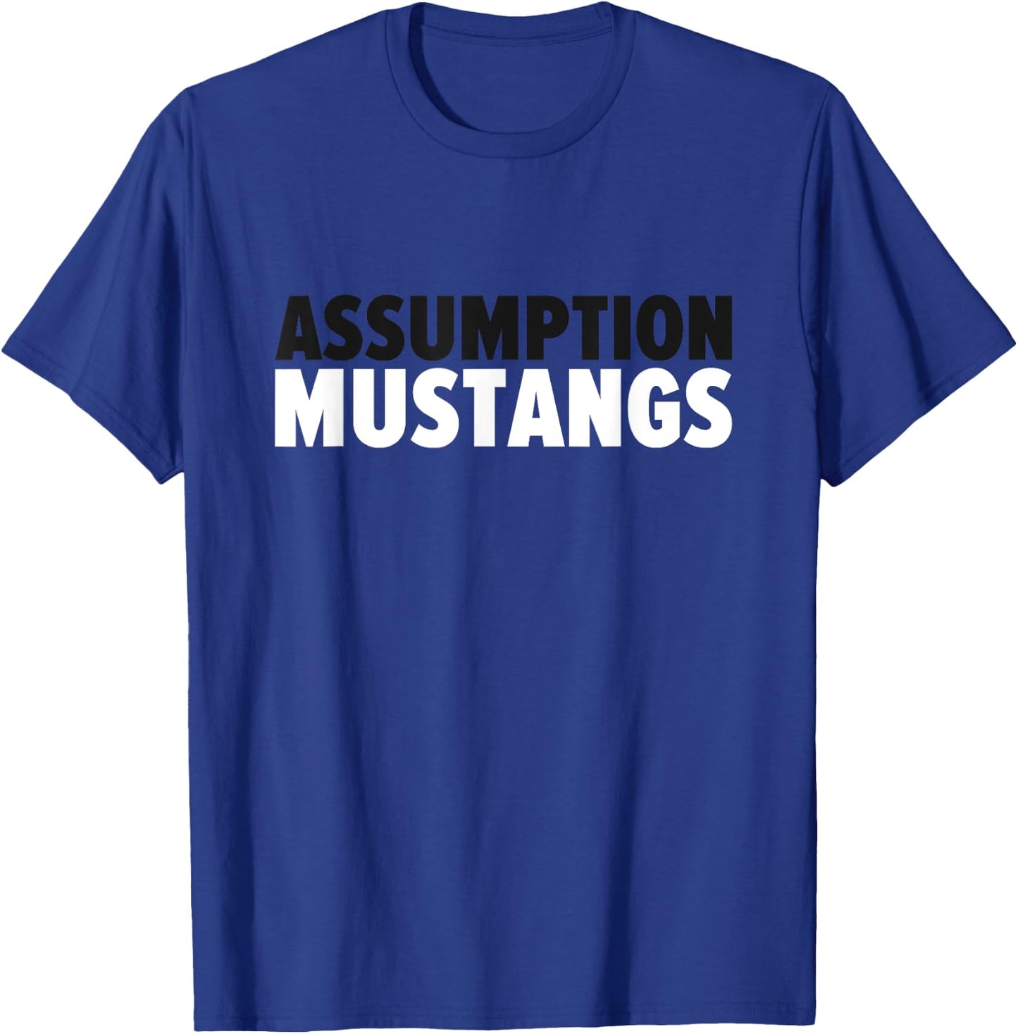 Assumption Mustangs Bold T-Shirt - T-Shirt | Royal