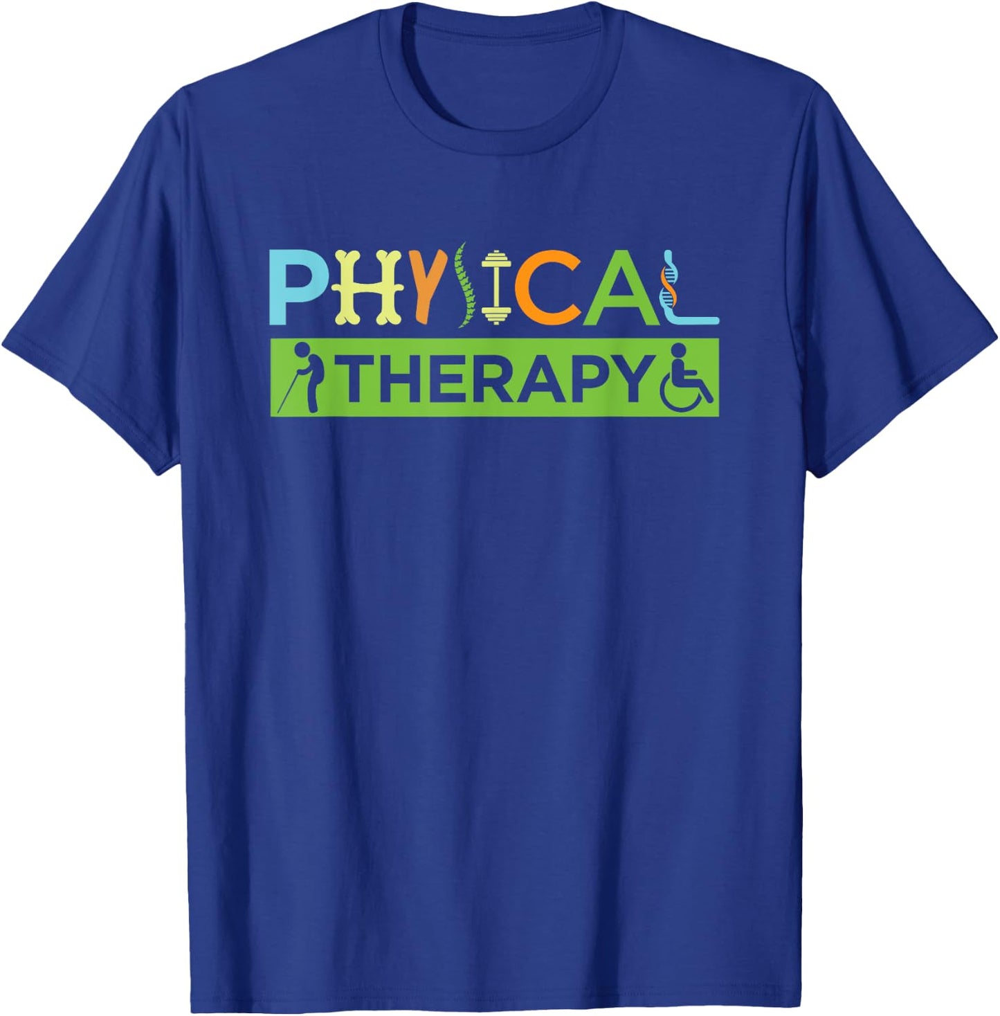 PT Physical Therapy Gift Therapist Month T-Shirt - T-Shirt | Royal