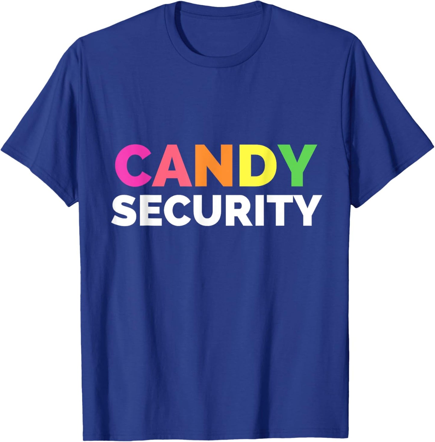 Funny Candy Security Halloween Costume T-Shirt - T-Shirt | Royal