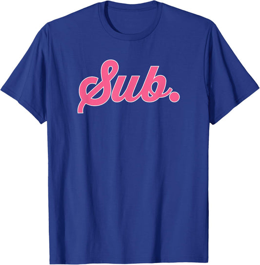 Sub. BDSM Kink Fetish and DDLG Role Play Pink Graphic T-Shirt - T-Shirt | Royal