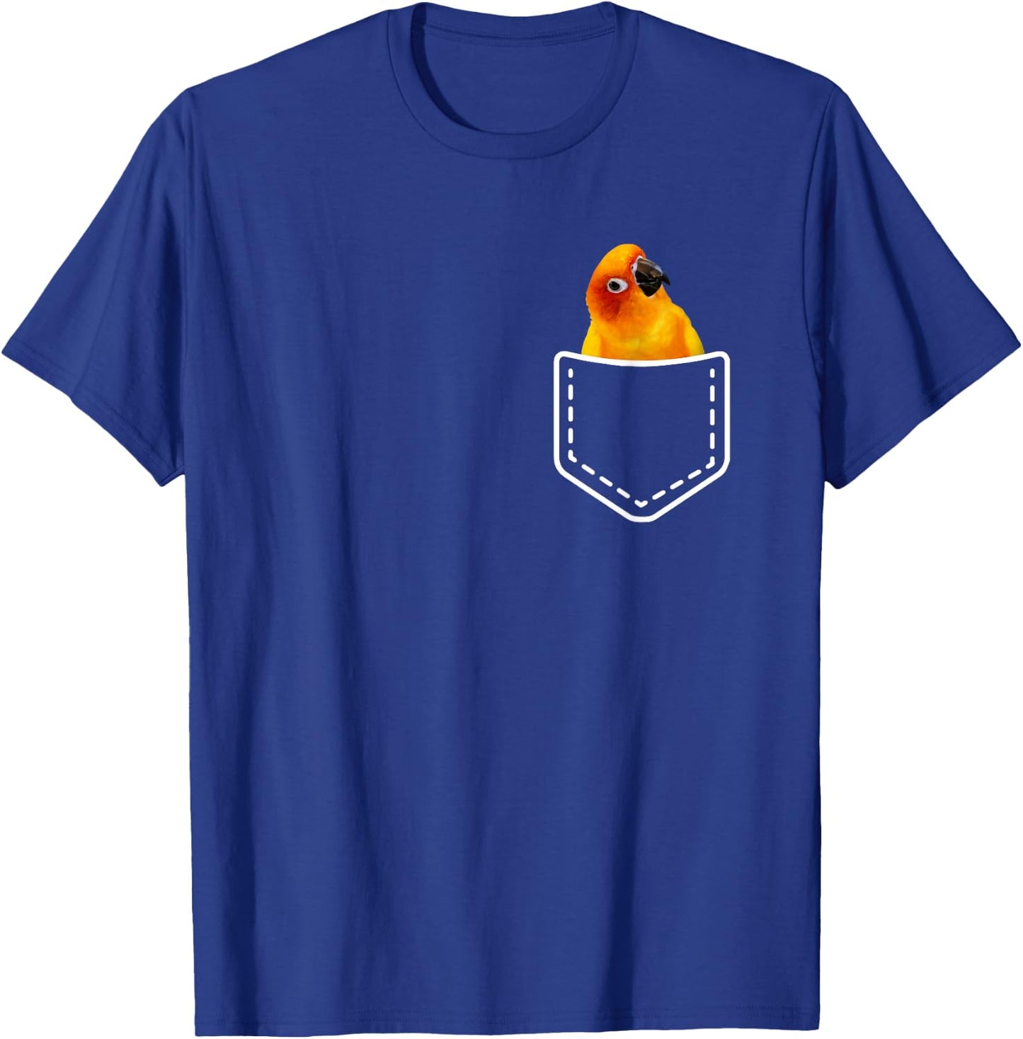 Pocket Sun Conure Apparel For Sun Conure Parrot Birds Lovers T-Shirt - T-Shirt | Royal