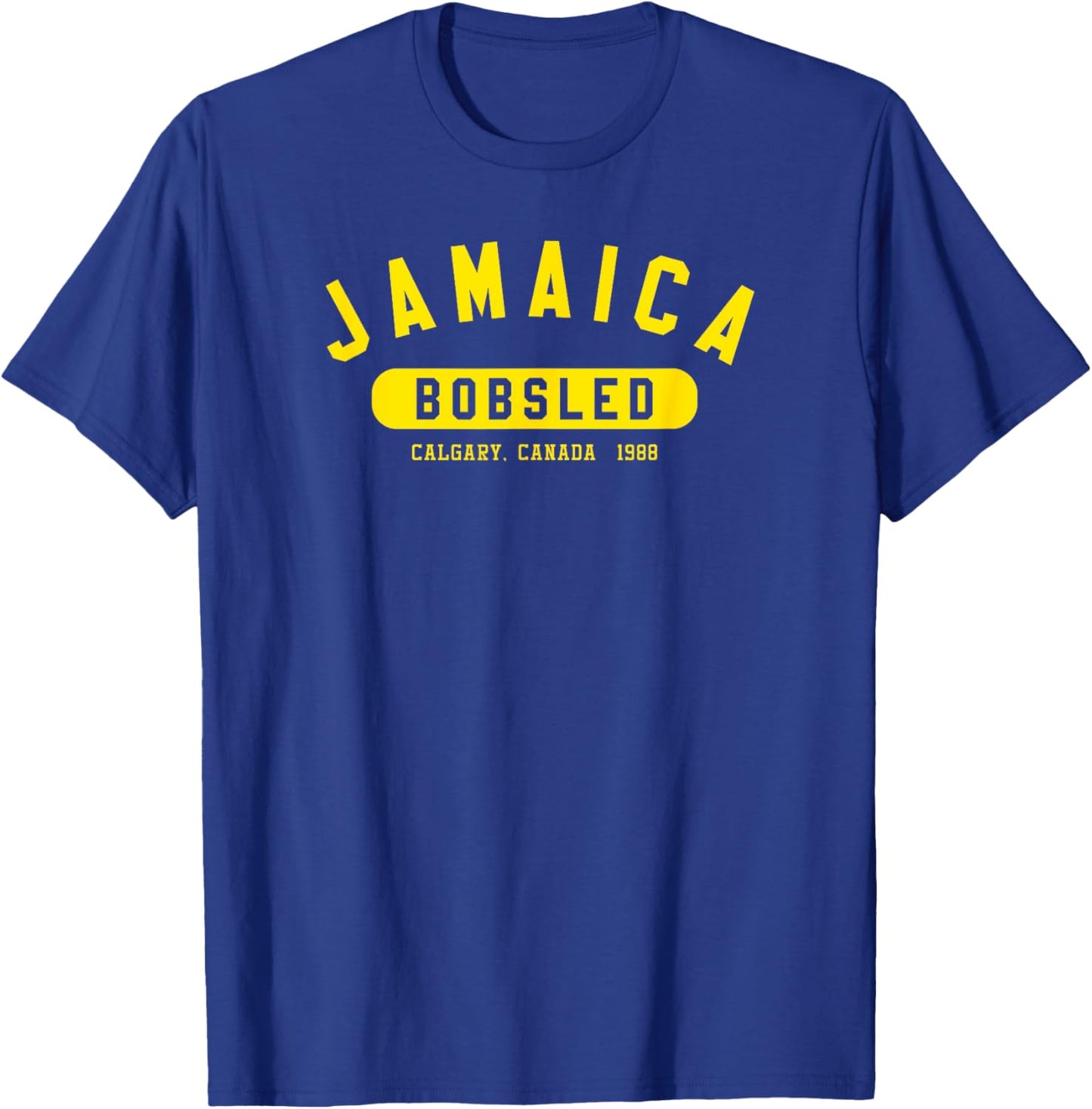 Jamaican Bobsled Team 1988 Vintage Jamaica Flag Retro Reggae T-Shirt - T-Shirt | Royal
