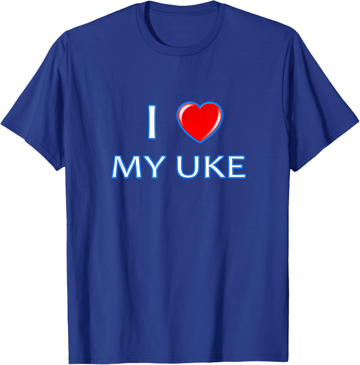 I love my Uke - great for Gay Yaoi Anime lovers T-Shirt - T-Shirt | Royal