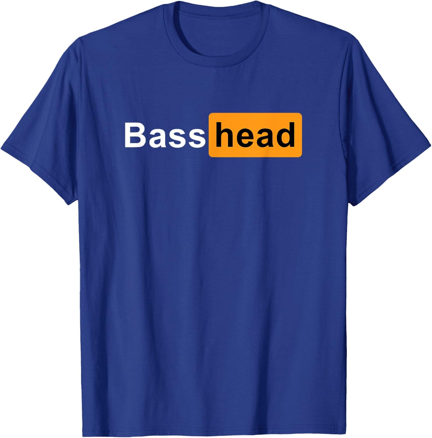 Bass Head Headbanger EDM Rave Festival Costume Dance Music T-Shirt - T-Shirt | Royal