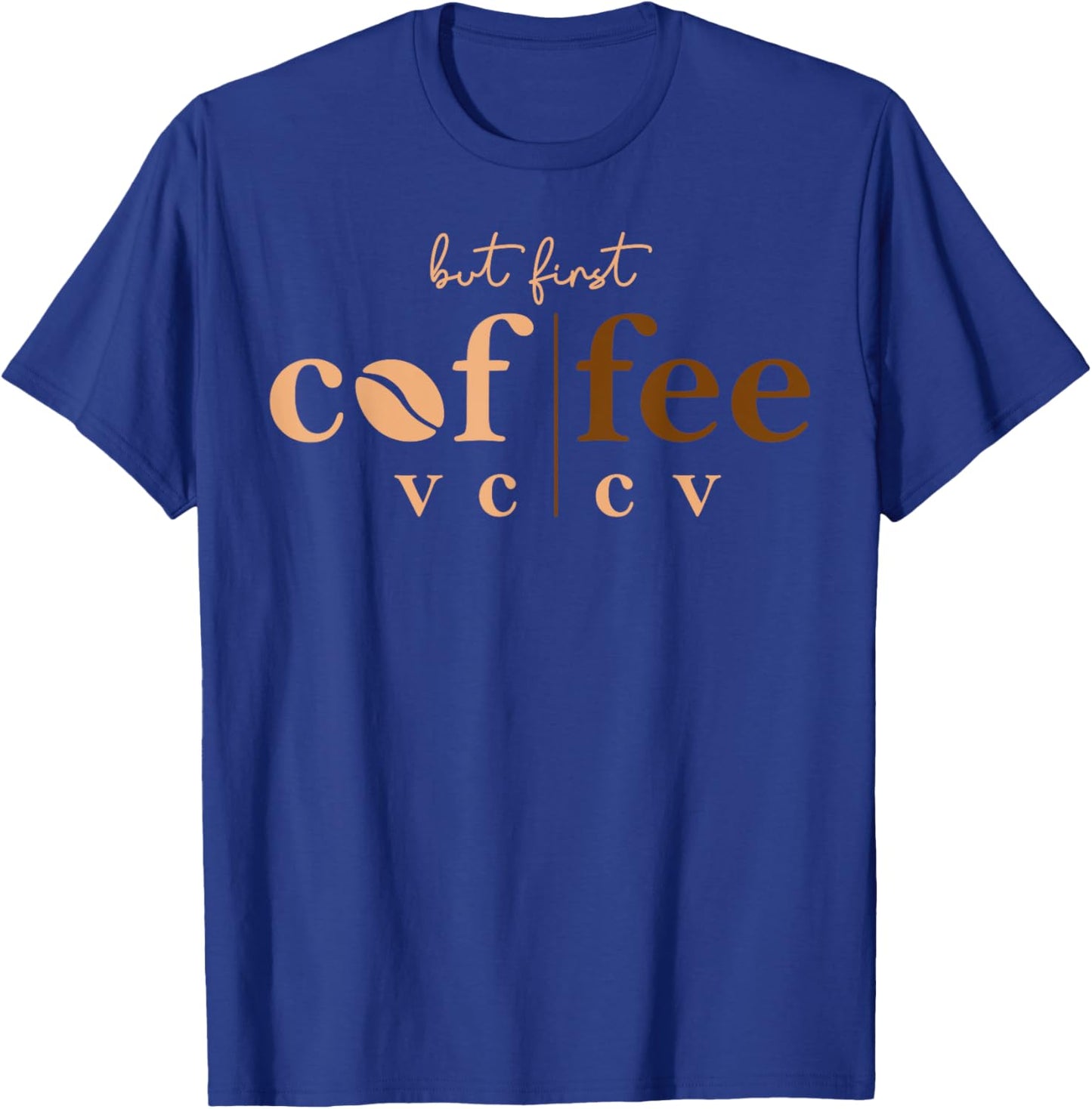 Linguist Teacher Science Of Reading Coffee Lover Phonics T-Shirt - T-Shirt | Royal