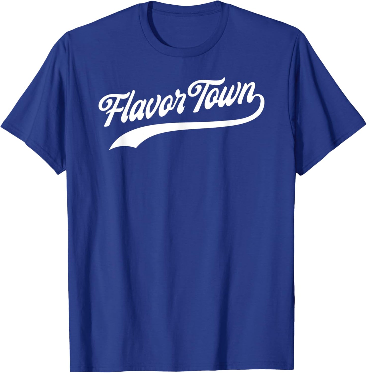FLAVOR TOWN Classic Baseball Design T-Shirt - T-Shirt | Royal