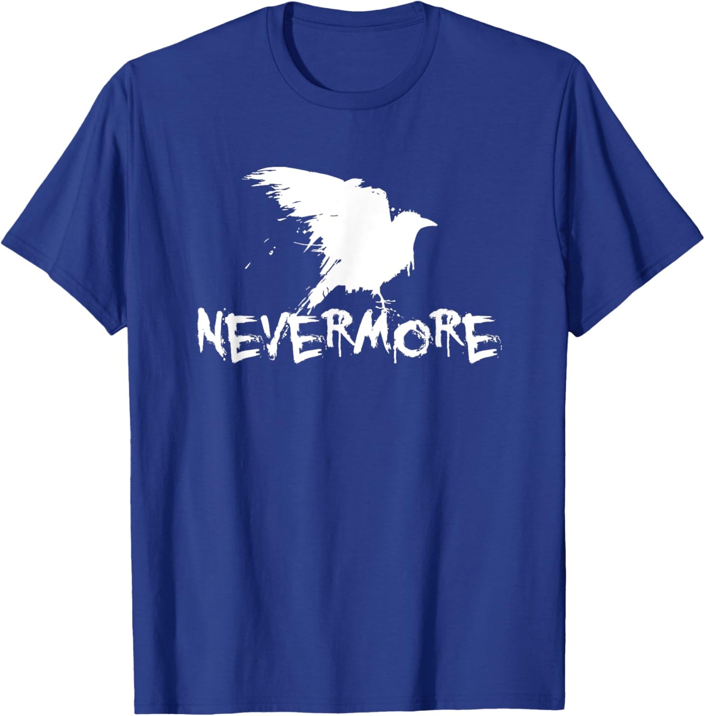Quoth The Raven Nevermore by Edgar Allan Poe Gothic Crow T-Shirt - T-Shirt | Royal