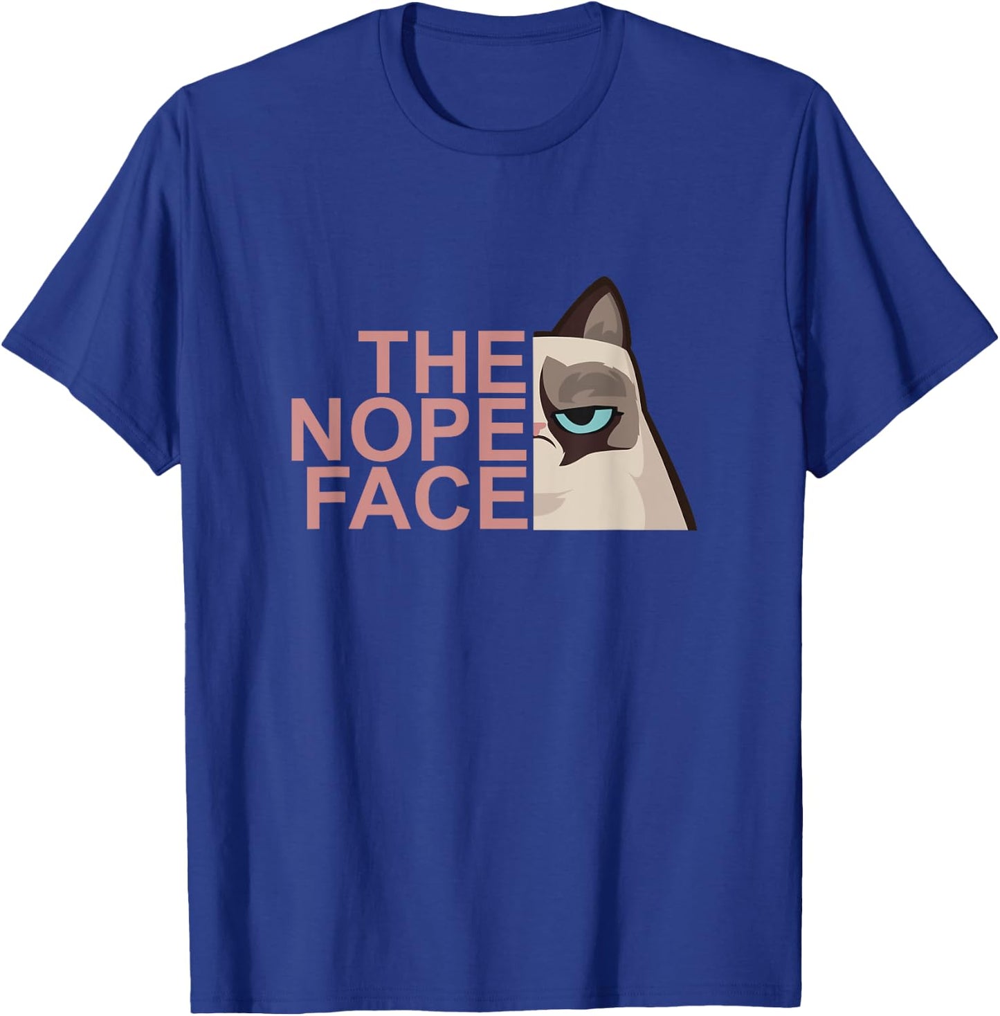 The Nope Face Cute Funny T-Shirt - T-Shirt | Royal