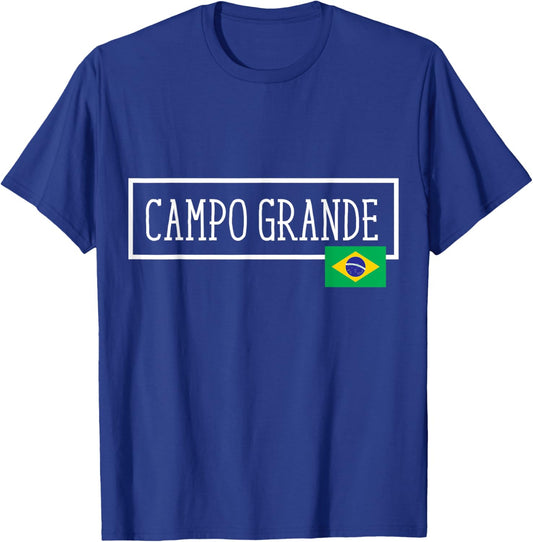 Campo Grande Brazil Country City Brazilian Fun Women Men Gag T-Shirt - T-Shirt | Royal