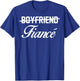 Engagement Announcement Boyfriend Fiance Gift T-Shirt - T-Shirt | Royal
