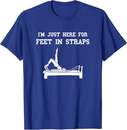 Pilates Workout Feet In Straps Pilates Fitness Instructor T-Shirt - T-Shirt | Royal