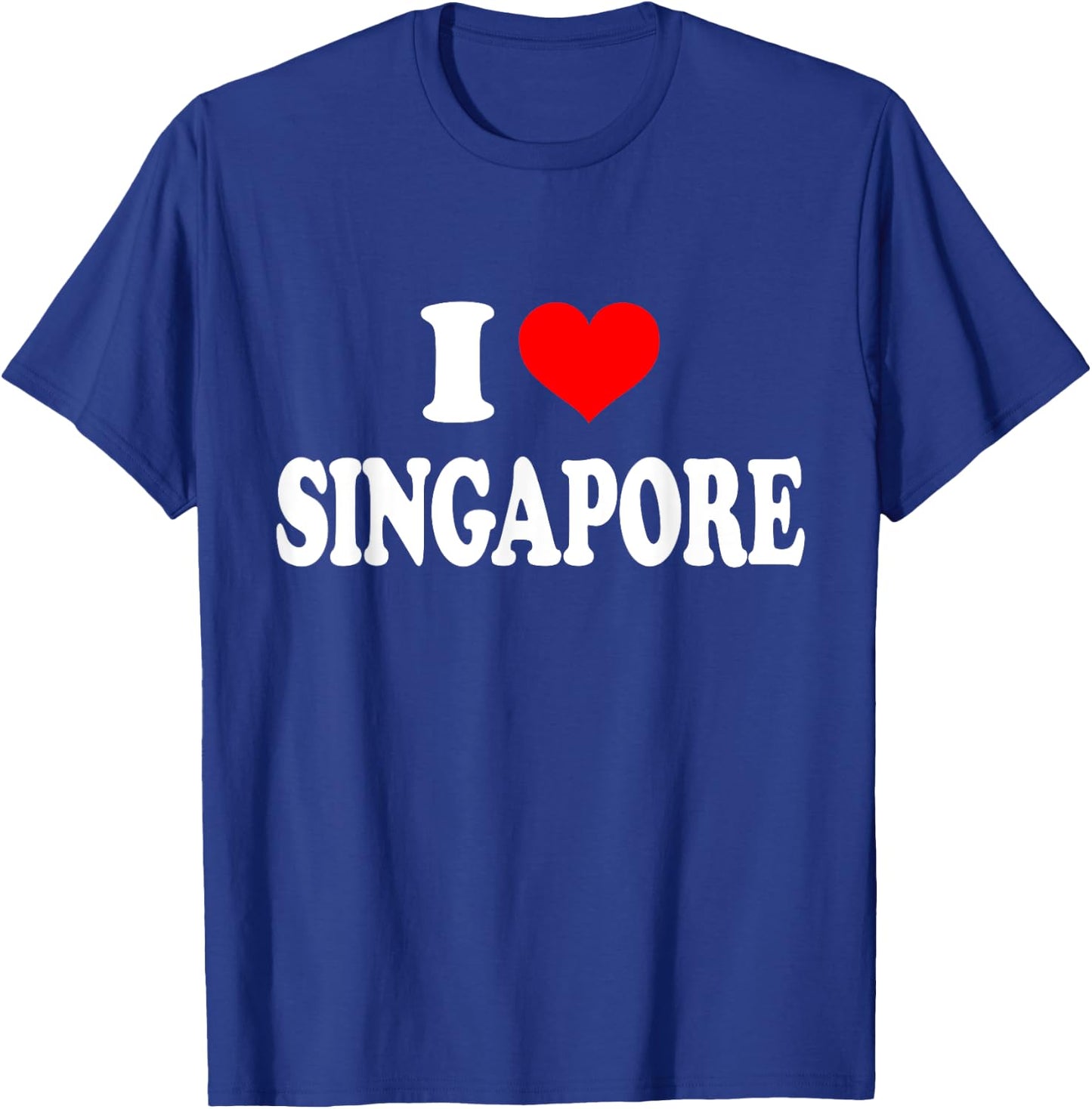 I Love Singapore T-Shirt - T-Shirt | Royal