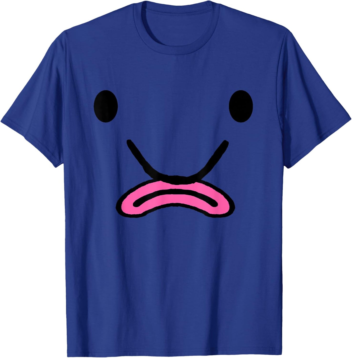 Blobfish Costume Ugly Blob Fish Face Grumpy Grouch T-Shirt - T-Shirt | Royal
