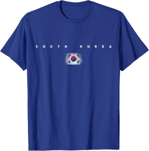 South Korea Flag Pride Vintage /Retro Soccer Football T-Shirt - T-Shirt | Royal