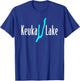 Minimalist Keuka Lake - New York T-Shirt - T-Shirt | Royal