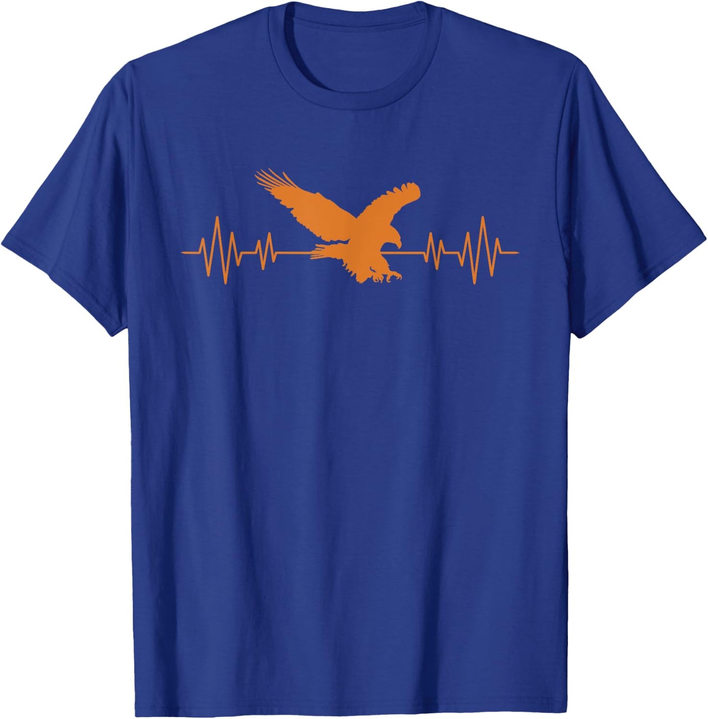 Great USA Eagle Heartbeat Funny American Bird Gift Men Women T-Shirt - T-Shirt | Royal