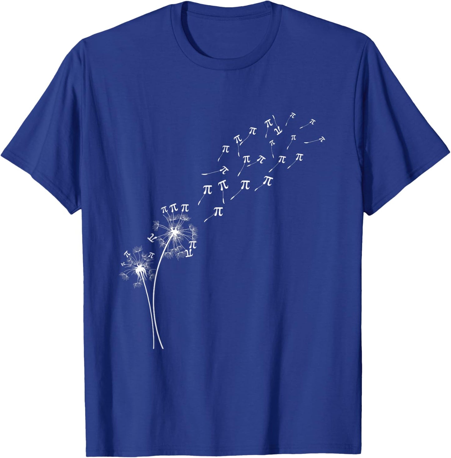 Dandelion Pi Day Flower Floral Tree Math Mathematic Lover T-Shirt - T-Shirt | Royal