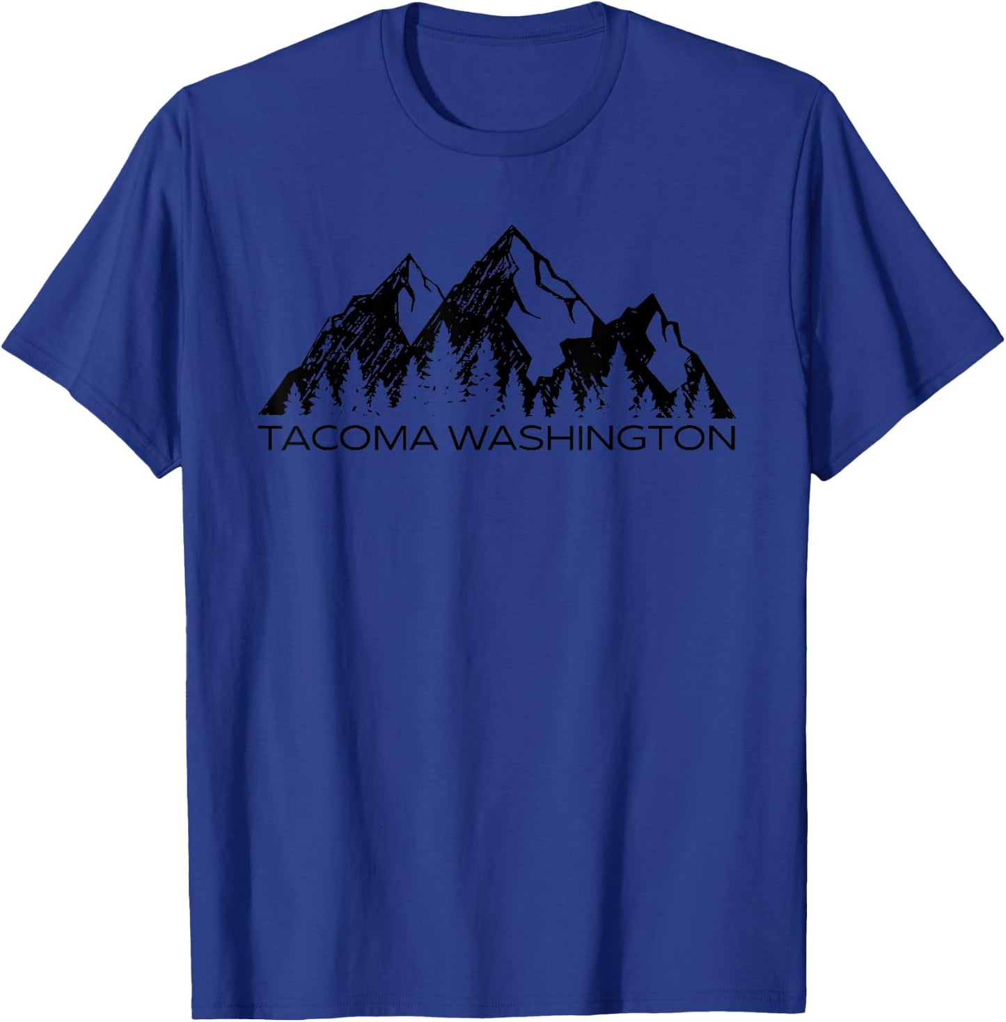 Tacoma Washington Mountain Gift | Cool Tacoma Washington T-Shirt - T-Shirt | Royal