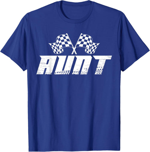 Aunt Pit Crew Family Racing Birthday Race Car