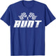 Aunt Pit Crew Family Racing Birthday Race Car T-Shirt - T-Shirt | Royal