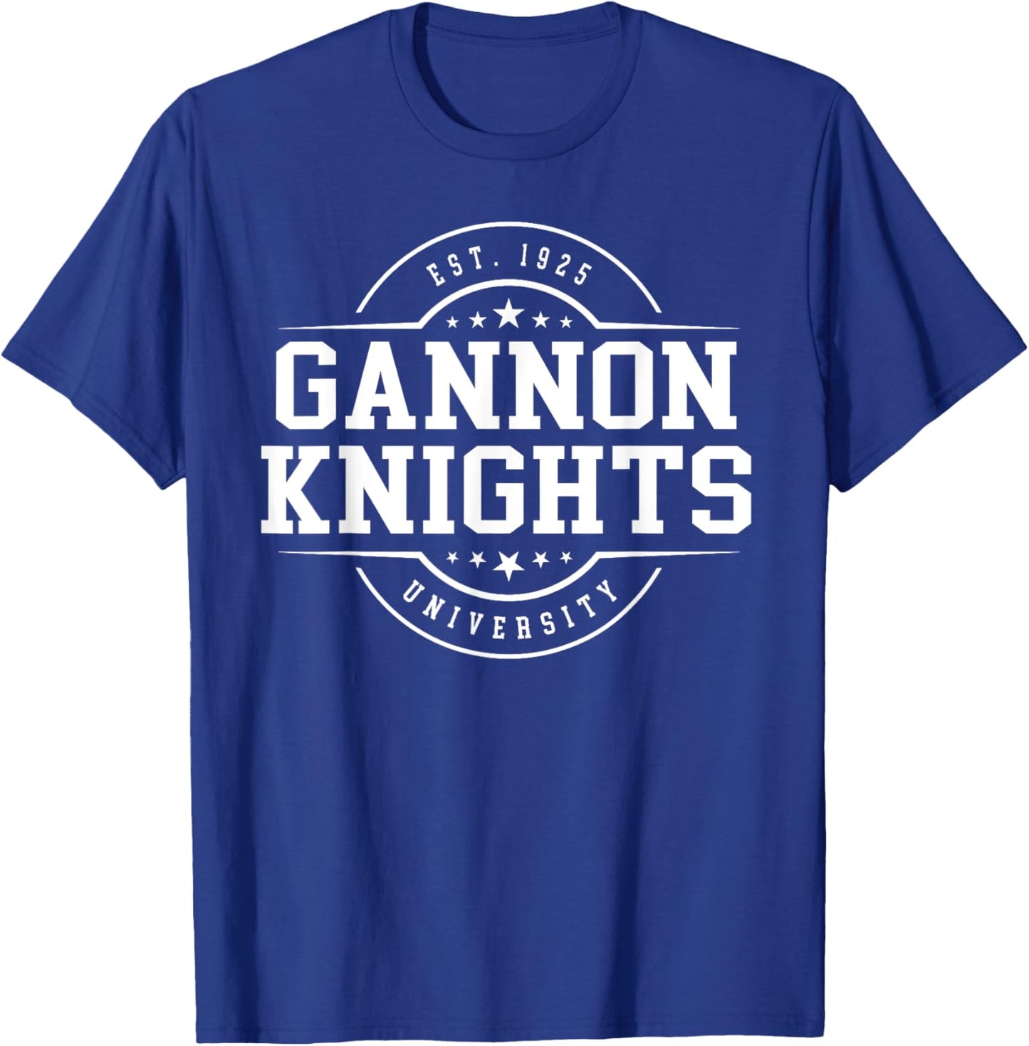Gannon University Knights Arch Vintage Classic Design Gifts T-Shirt - T-Shirt | Royal