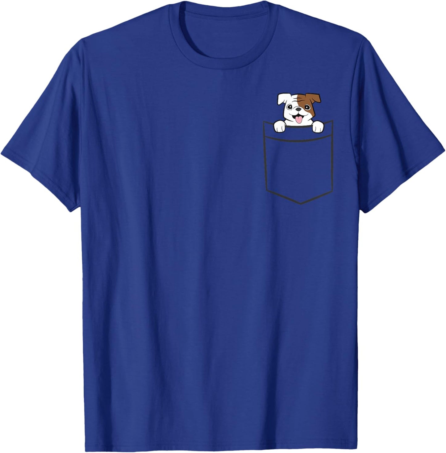 English Bulldog In The Pocket Cute English Bulldog T-Shirt - T-Shirt | Royal
